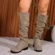 Summer Faux-Suede Boots