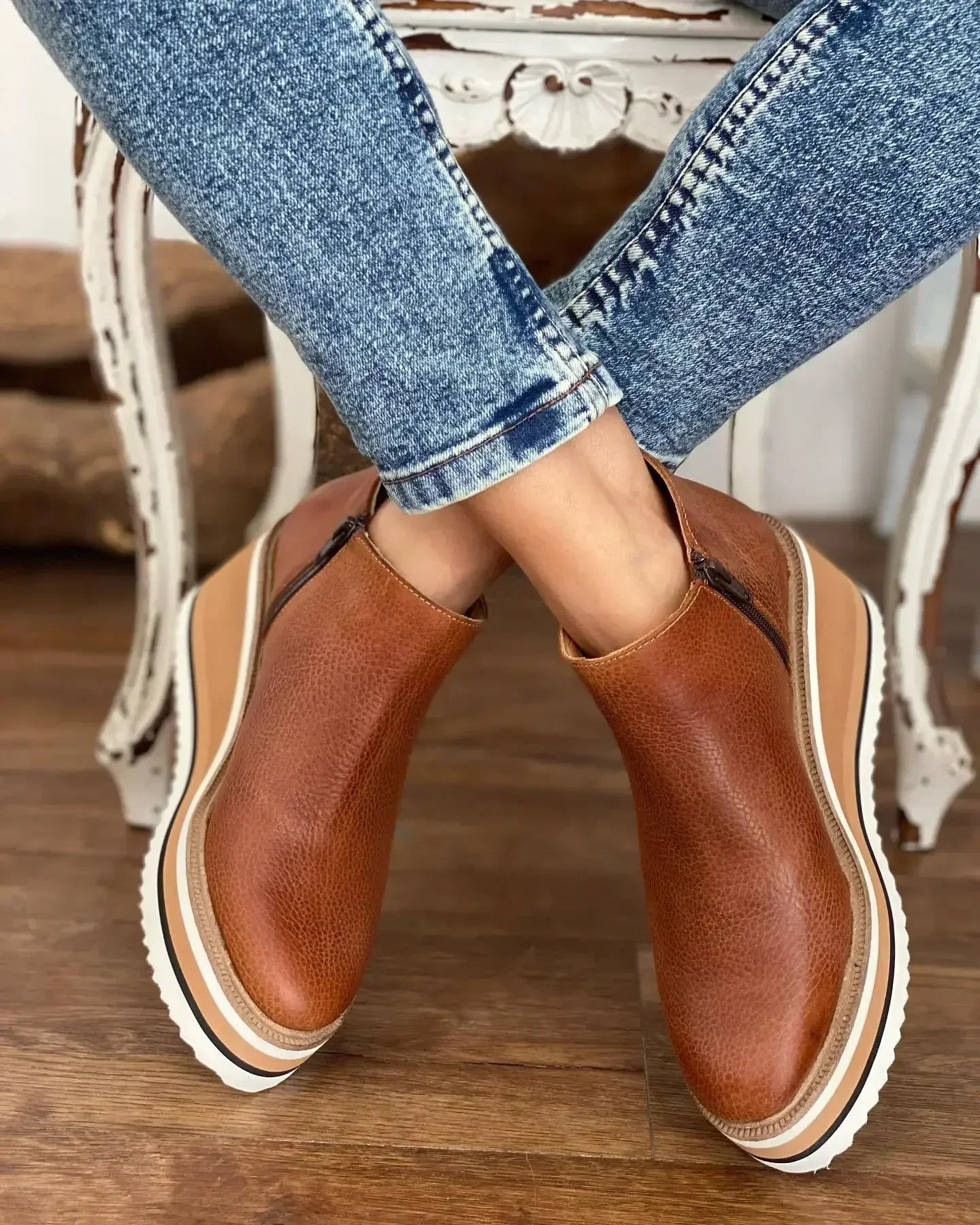 Modern Faux-Suede Boots