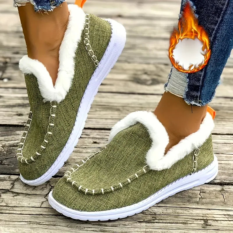 Natural Block-Heel Boots