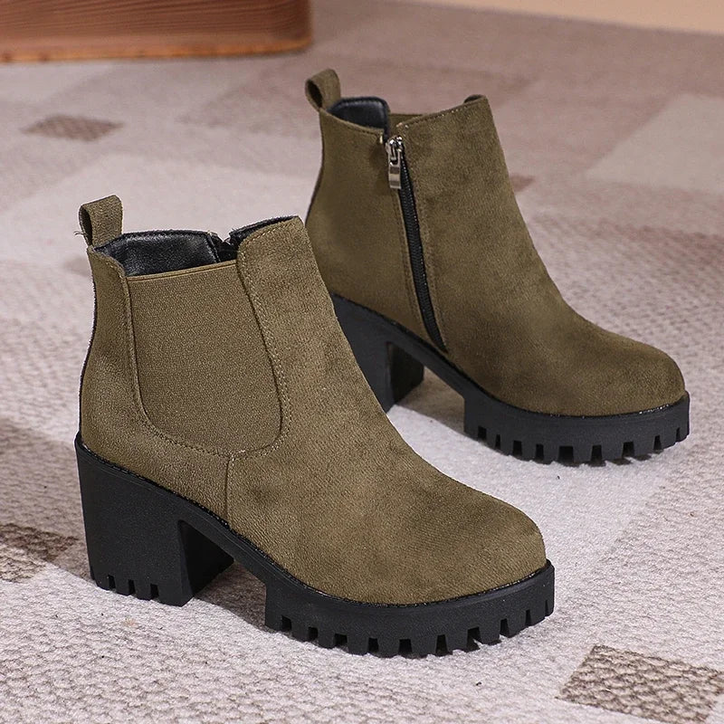 Natural Knee-High Boots