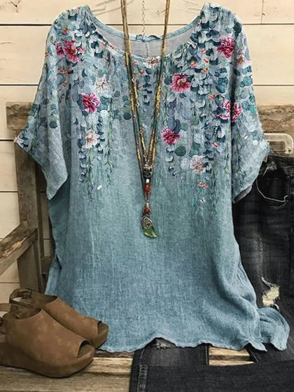 Classic Square-Neck Blouse