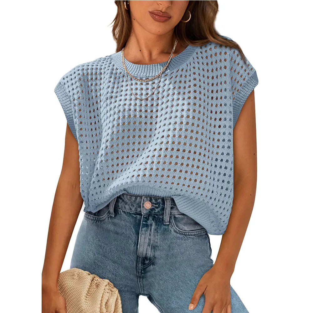 Breezy Crochet Blouse