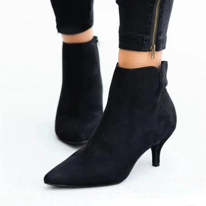 Clean Faux-Suede Boots
