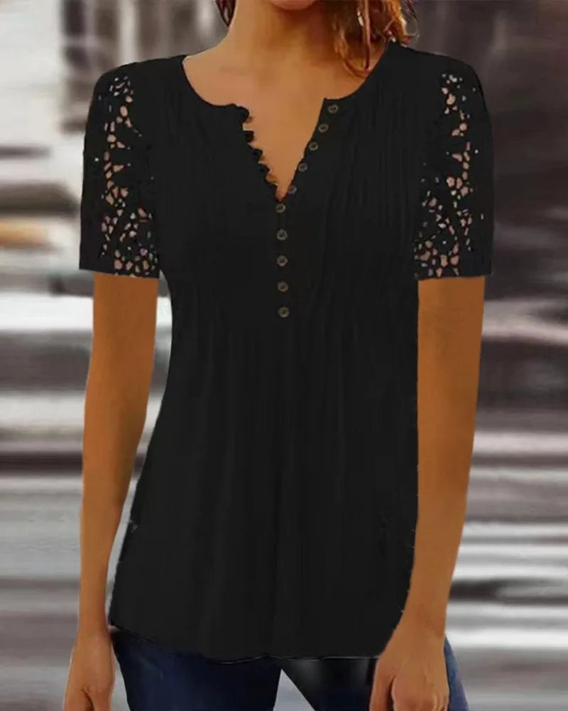 Graceful Wrap Blouse