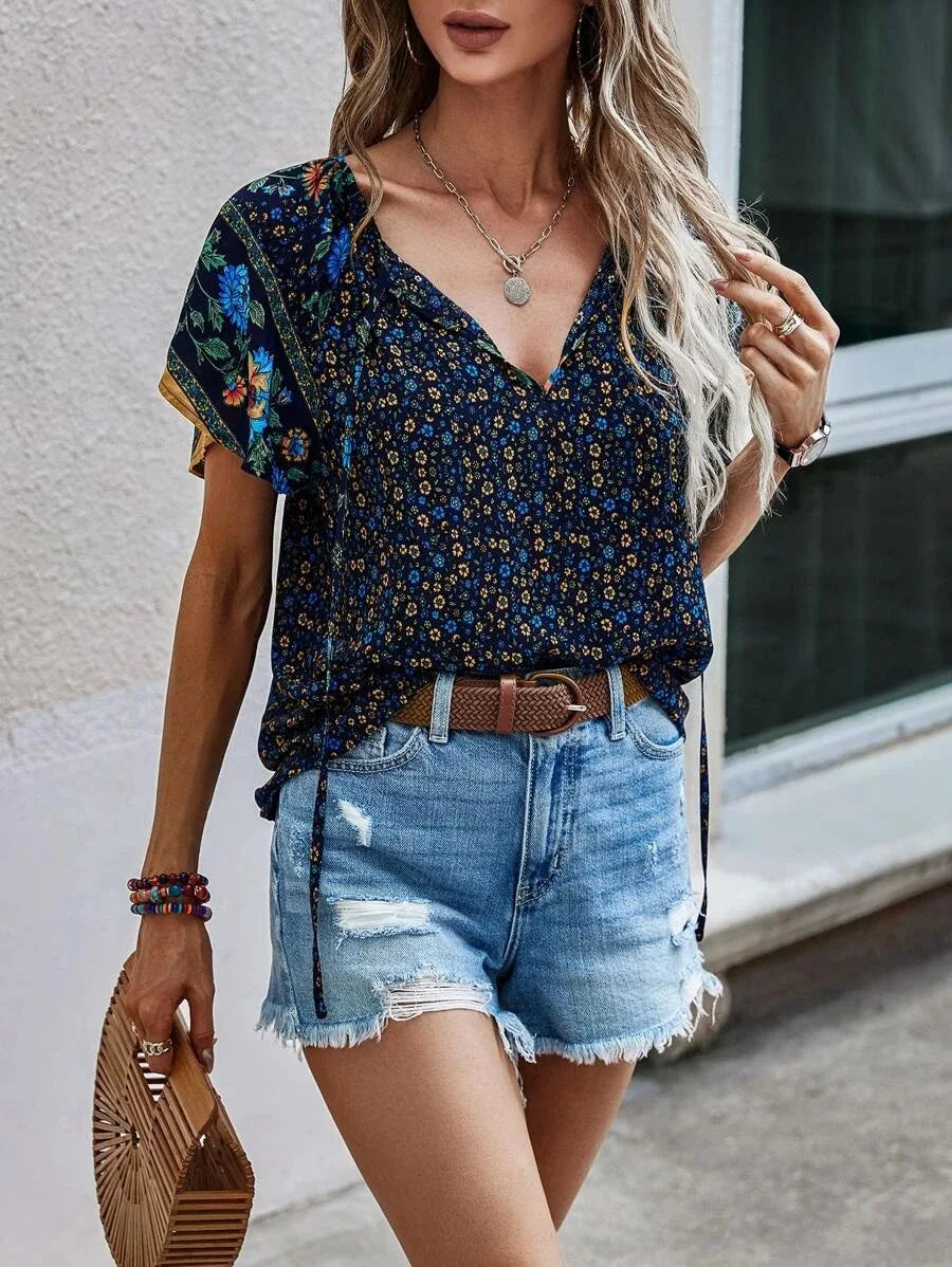 Breezy Embroidered Blouse