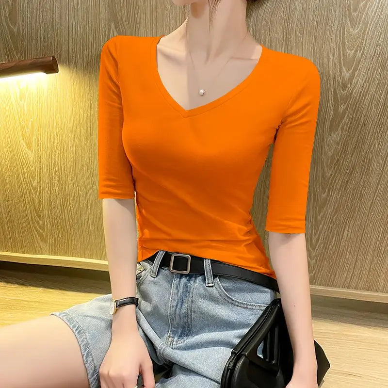 Casual Tie-Neck Blouse