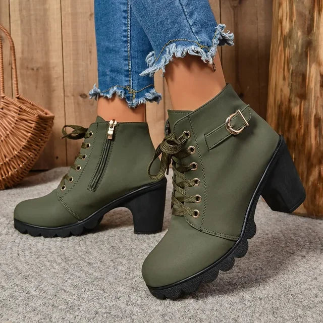 Relaxed Buckled Boots