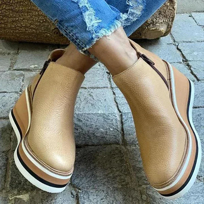 Modern Faux-Suede Boots