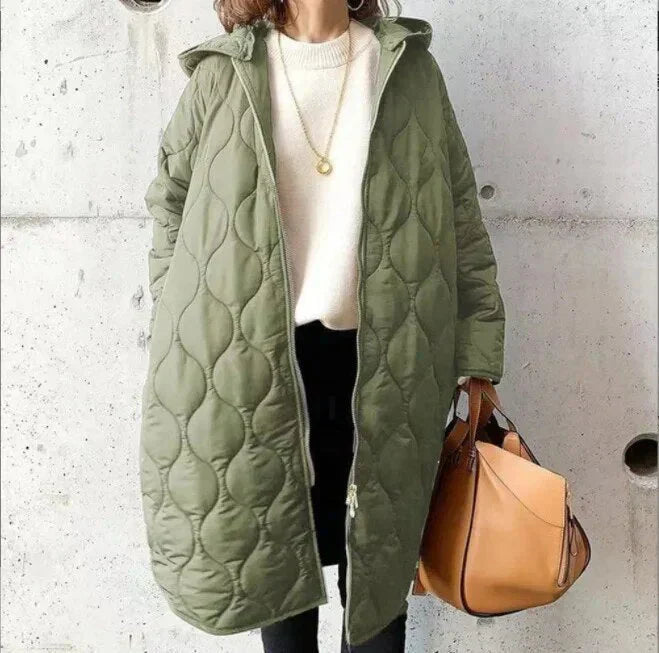 Layered Quilted Coat