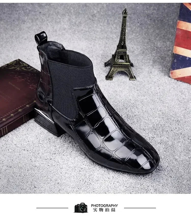 Minimal Textured Boots
