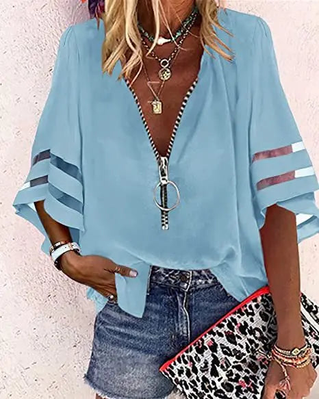 Breezy Wrap Blouse