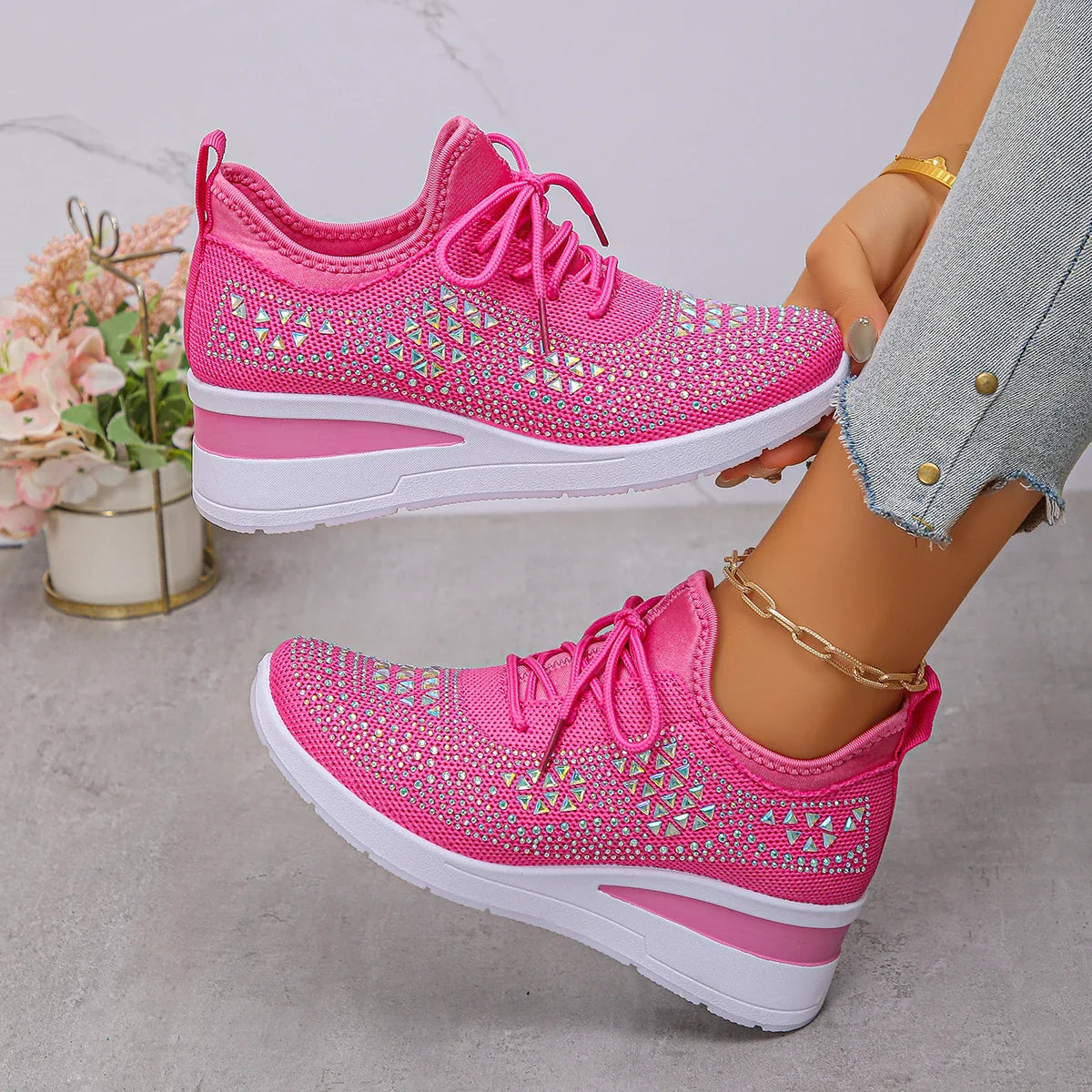 Walking White Sneakers
