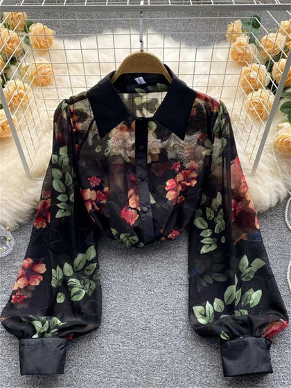 Fresh Long-Sleeve Blouse