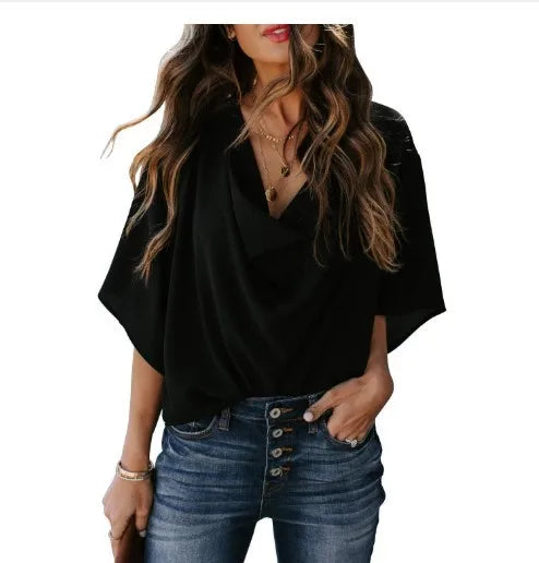 Fresh Draped Blouse