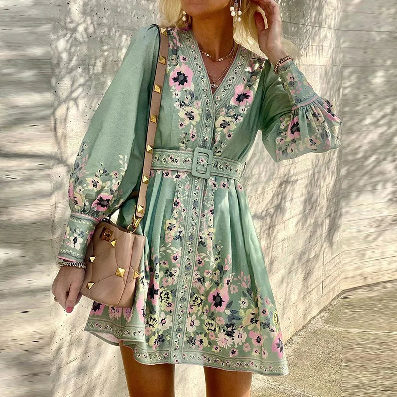 Breezy Puff-Sleeve Dress