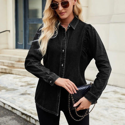 Elegant Long-Sleeve Blouse