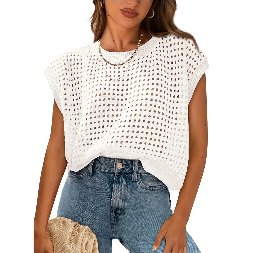 Breezy Crochet Blouse
