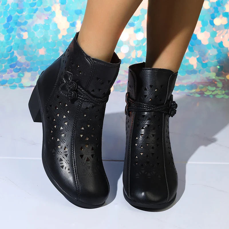Simple Block-Heel Boots