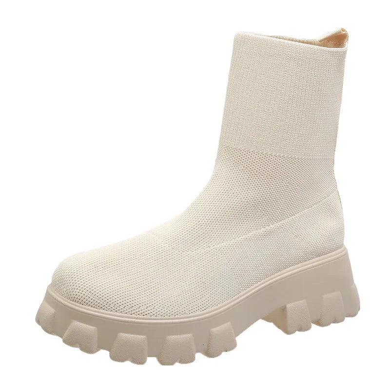 Natural Chelsea Boots