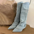 Natural Knee-High Boots