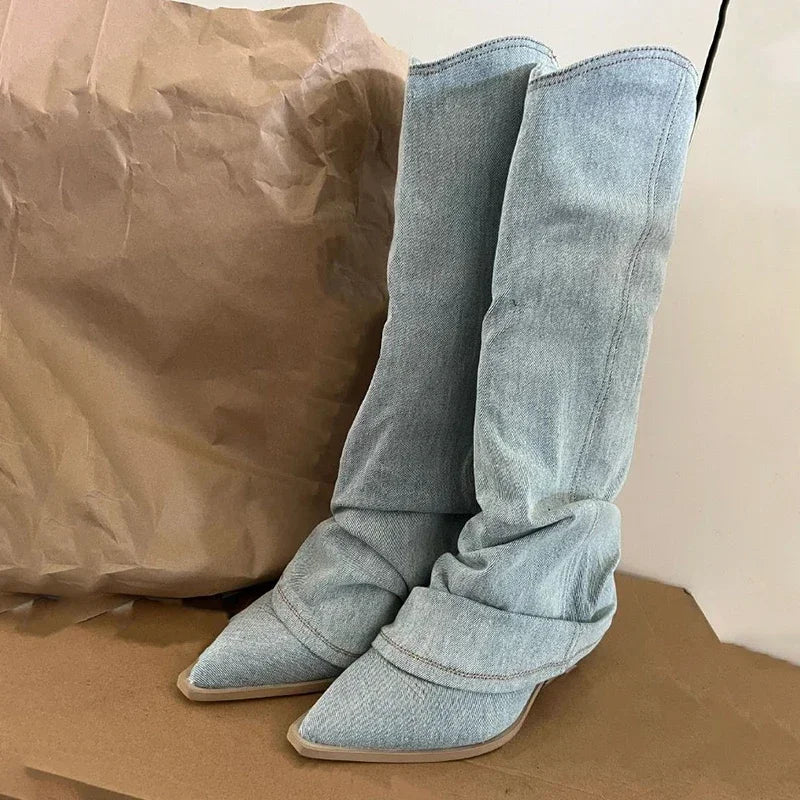 Natural Knee-High Boots