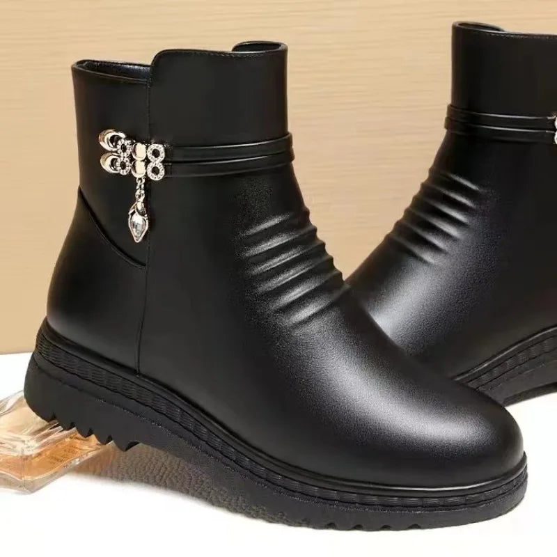Natural Suede Boots