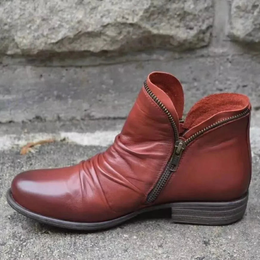 Clean Zip-Up Boots