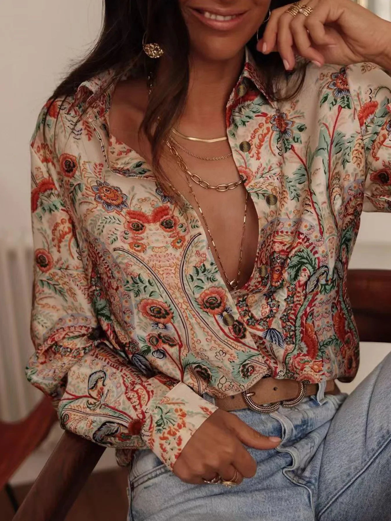 Elegant Sheer Blouse