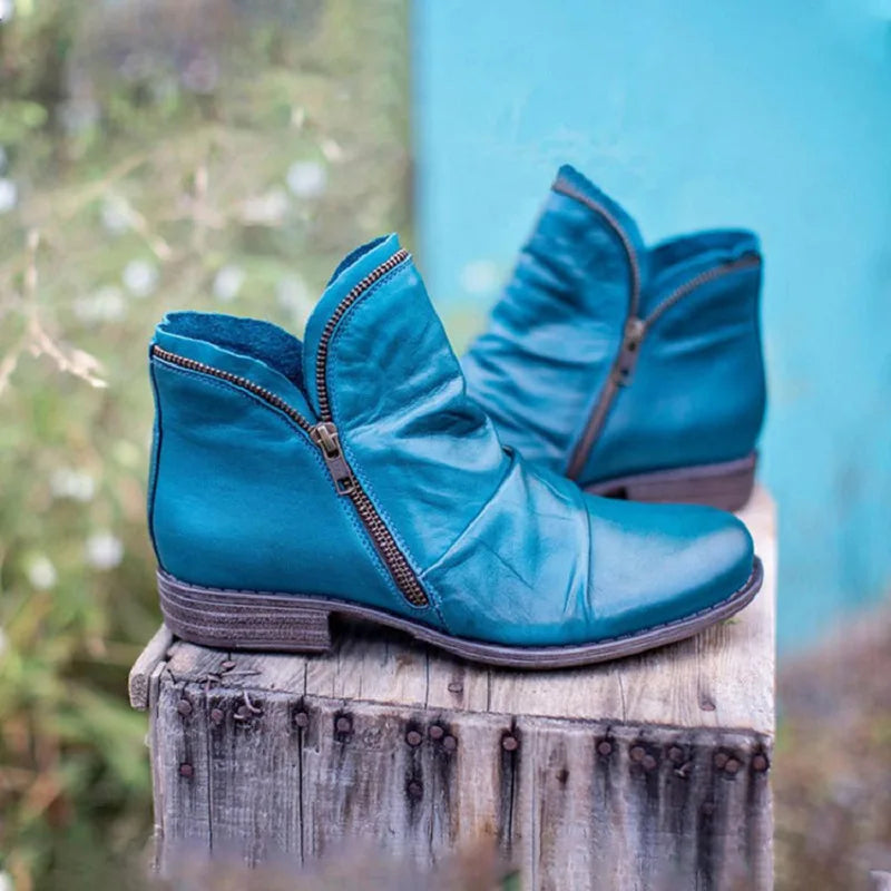 Clean Zip-Up Boots
