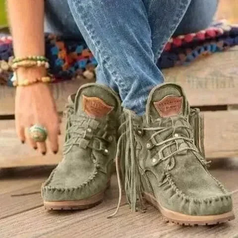 Casual Faux-Suede Boots