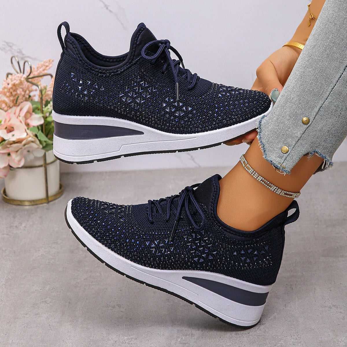 Walking White Sneakers