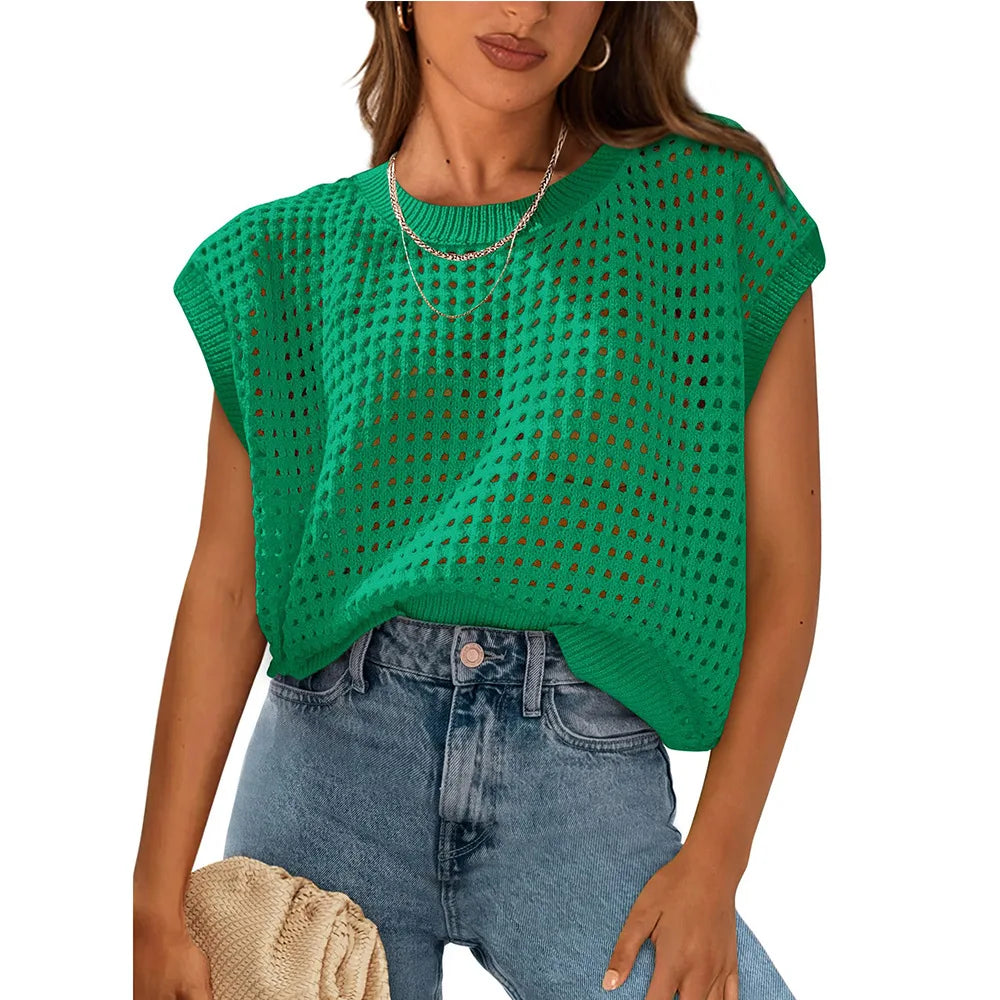 Breezy Crochet Blouse