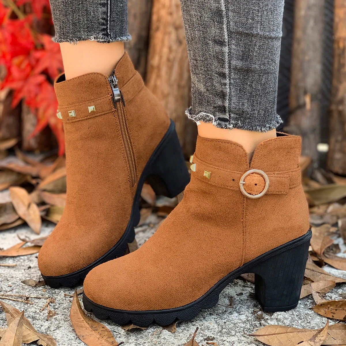 Travel Faux-Suede Boots