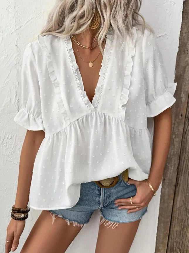 Elegant Long-Sleeve Blouse