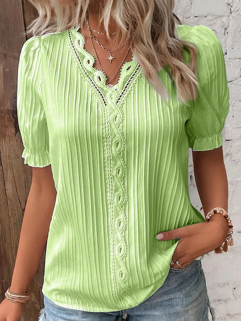 Feminine Satin Blouse