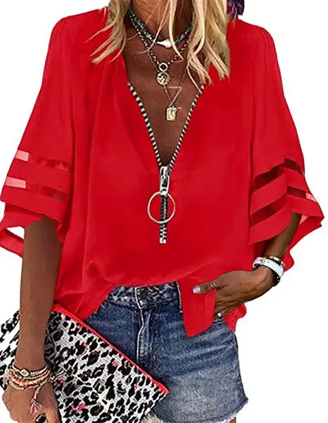 Breezy Wrap Blouse