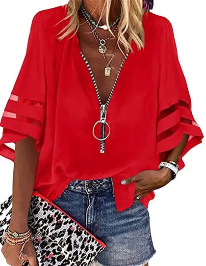 Breezy Wrap Blouse