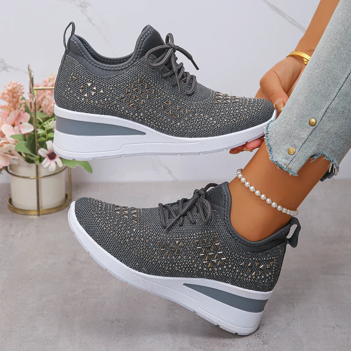 Walking White Sneakers
