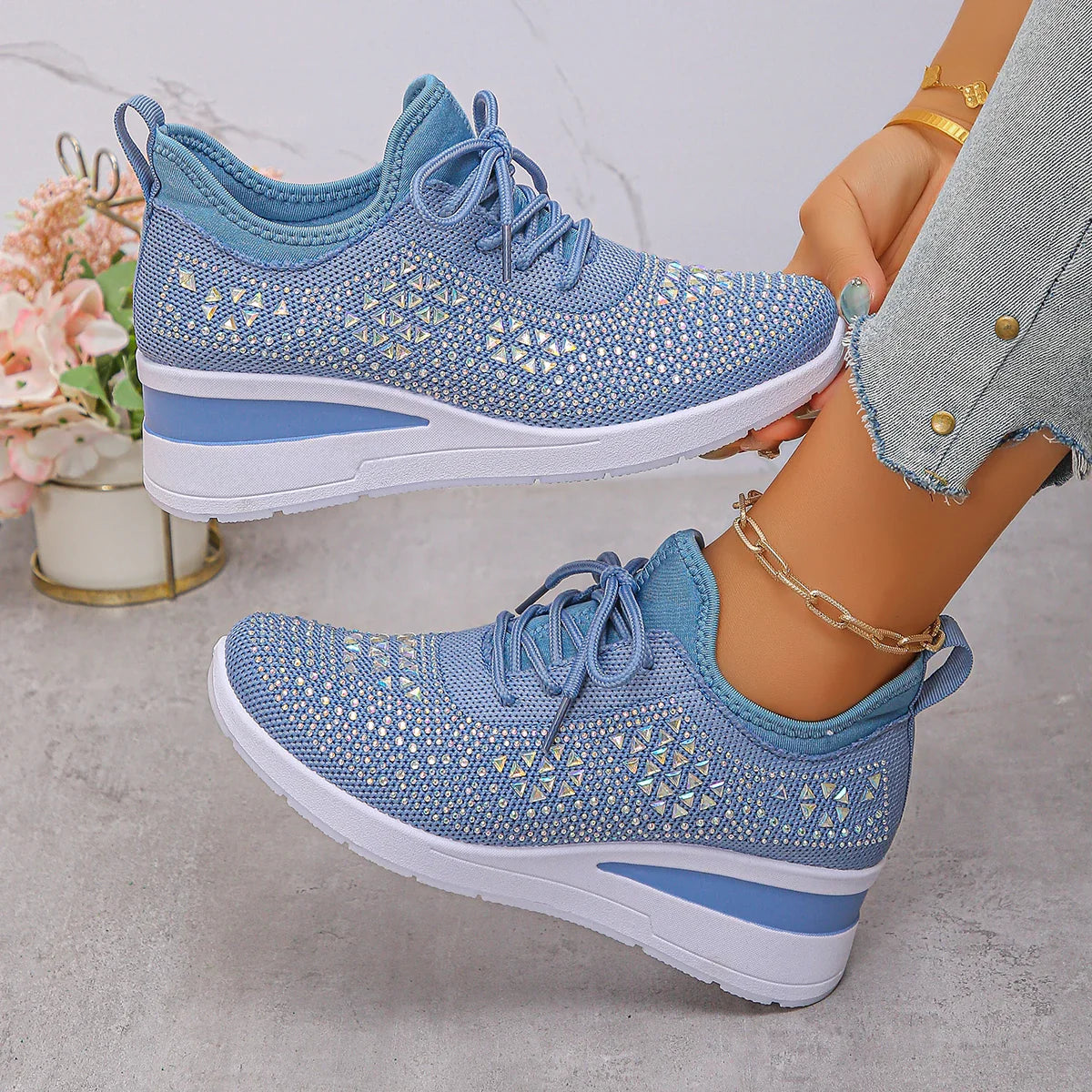 Walking White Sneakers