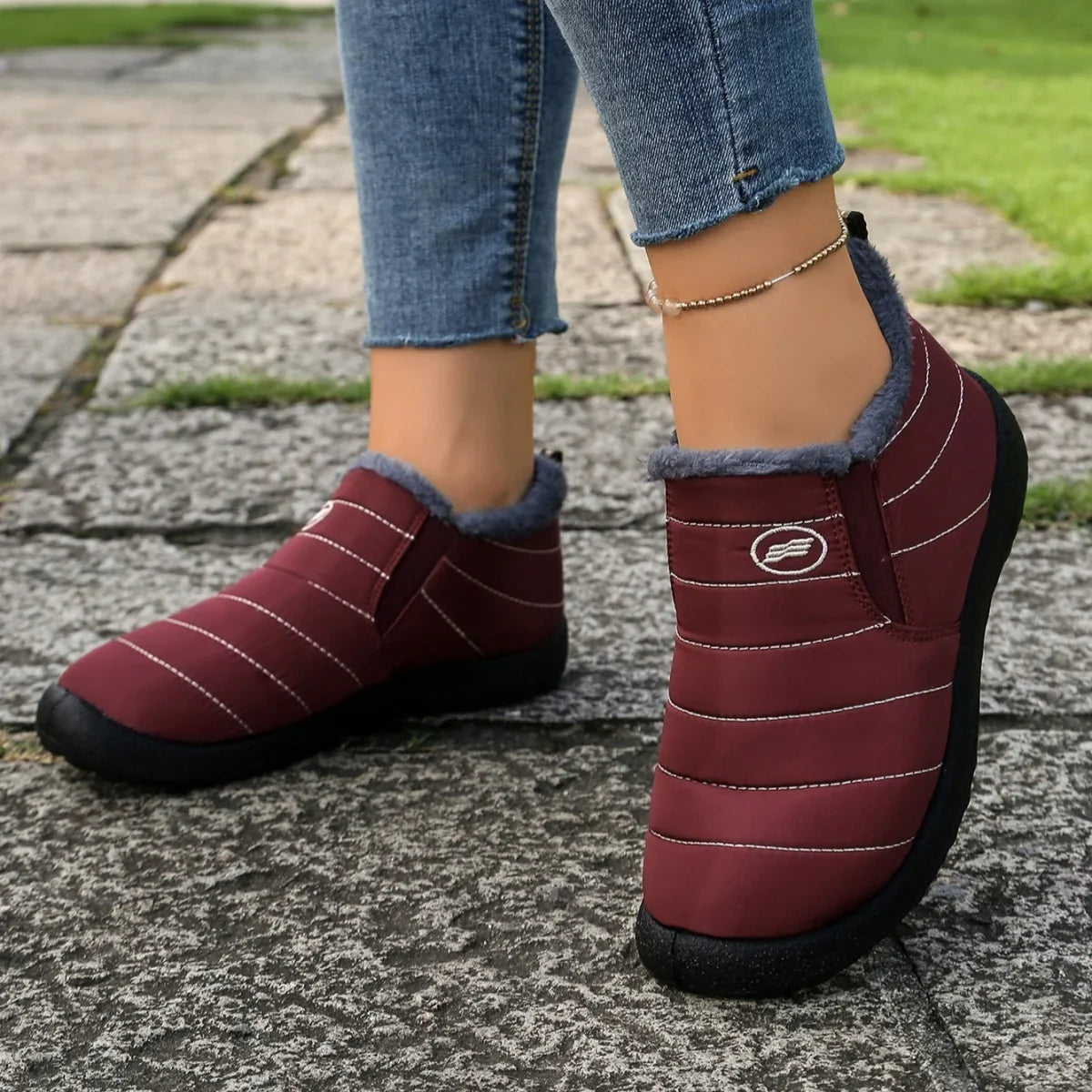 Warm Block-Heel Boots