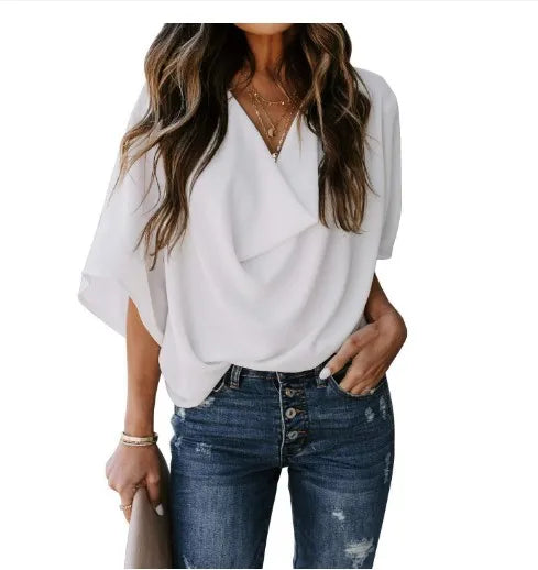 Fresh Draped Blouse