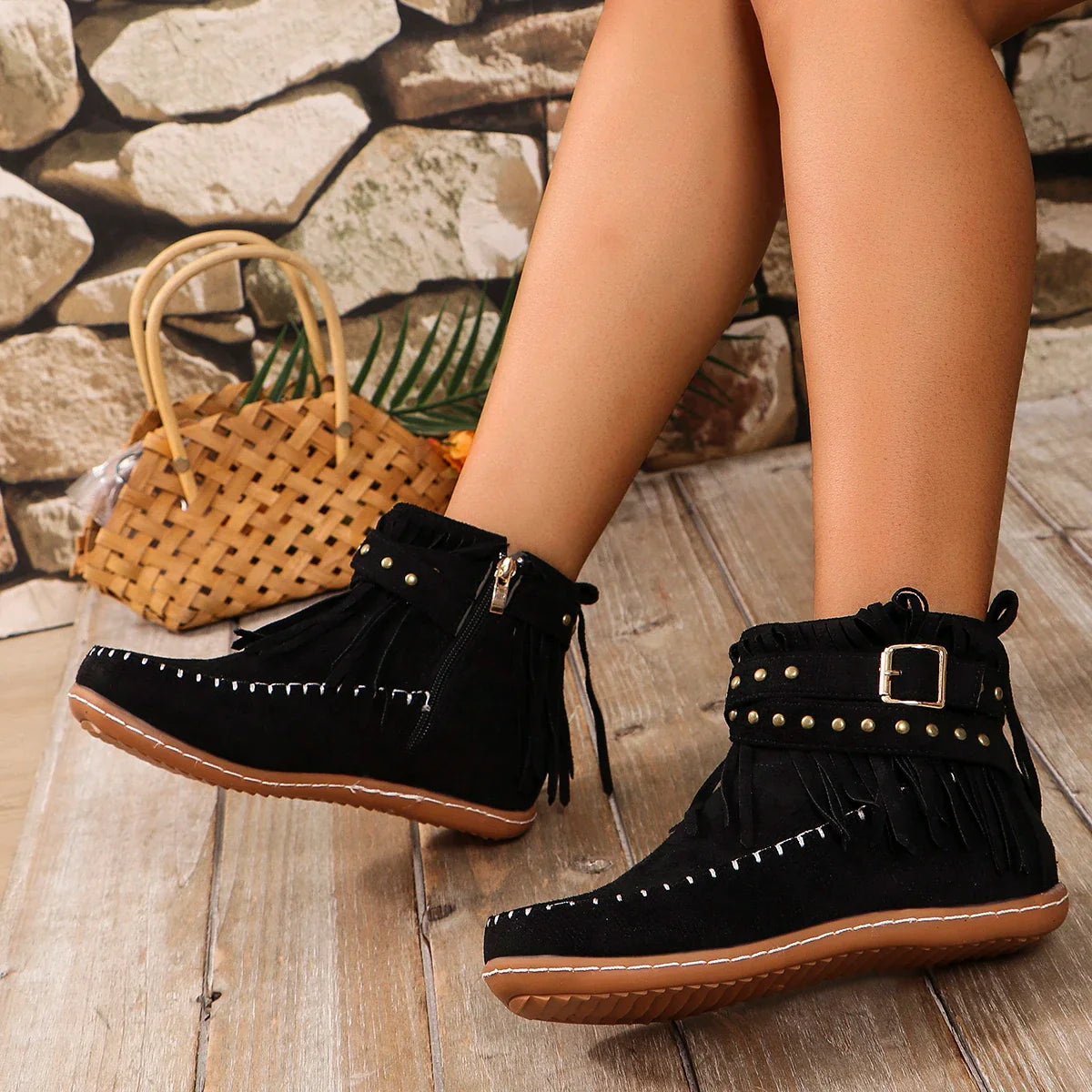 Natural Short Boots