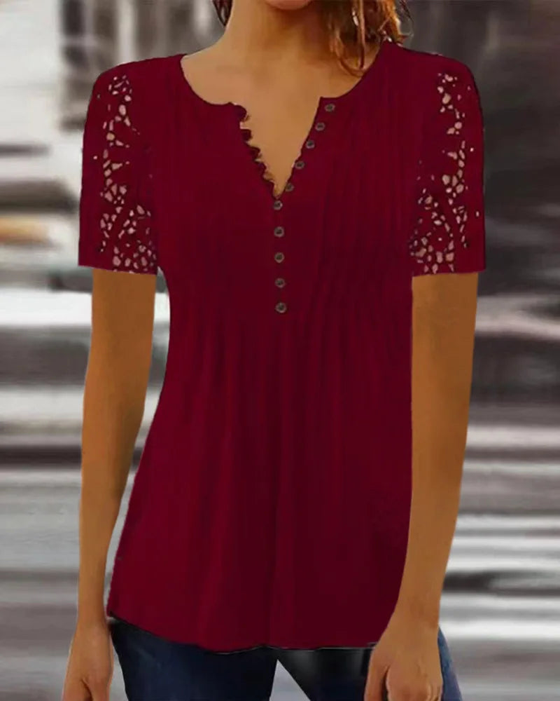 Graceful Wrap Blouse