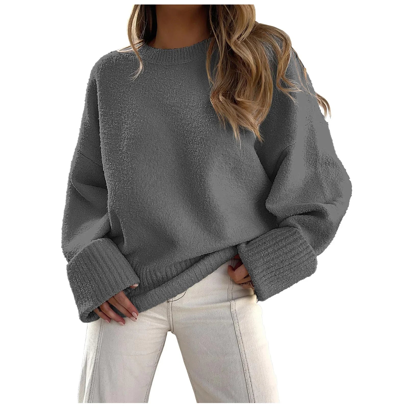 Relaxed Cropped Sweater