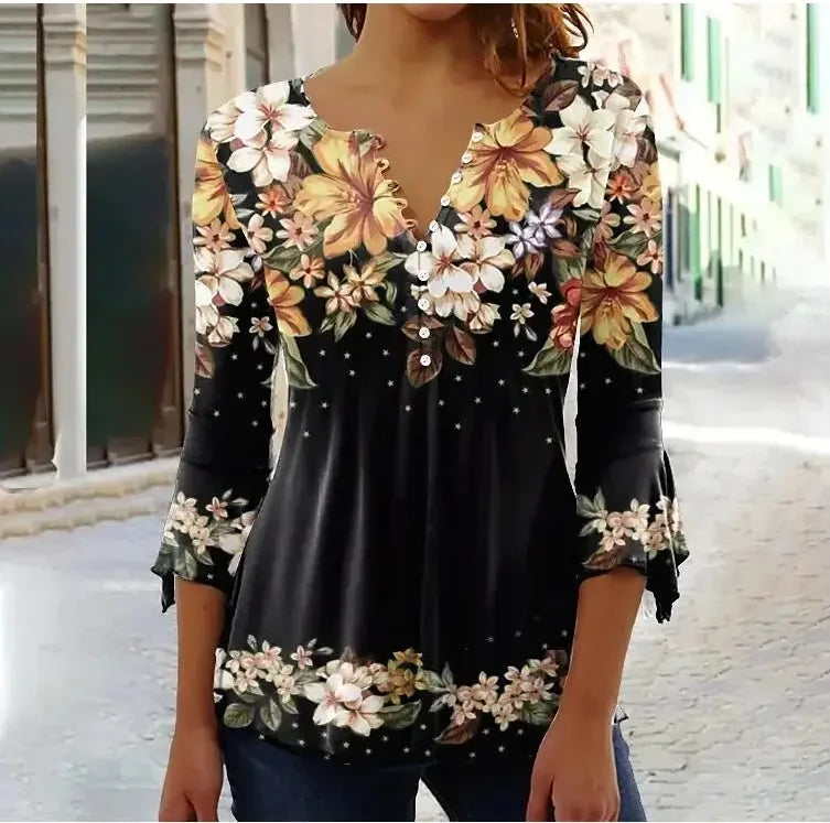 Garden Swiss-Dot Blouse
