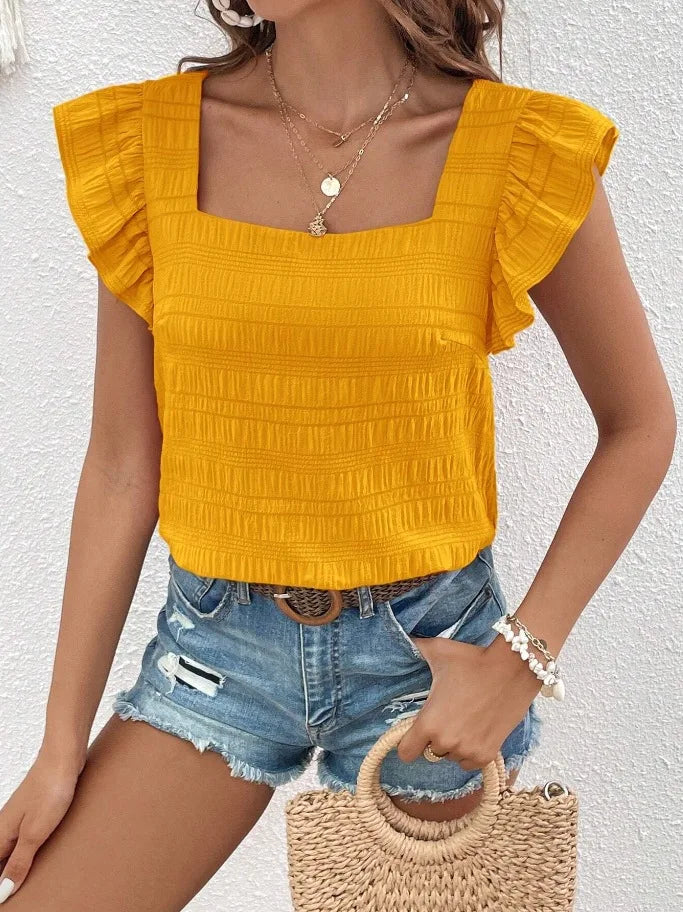 Simple Peplum Blouse