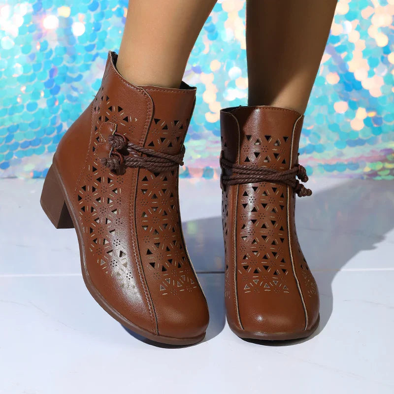 Simple Block-Heel Boots