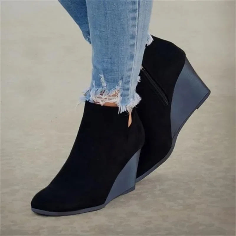 Natural Heeled Boots