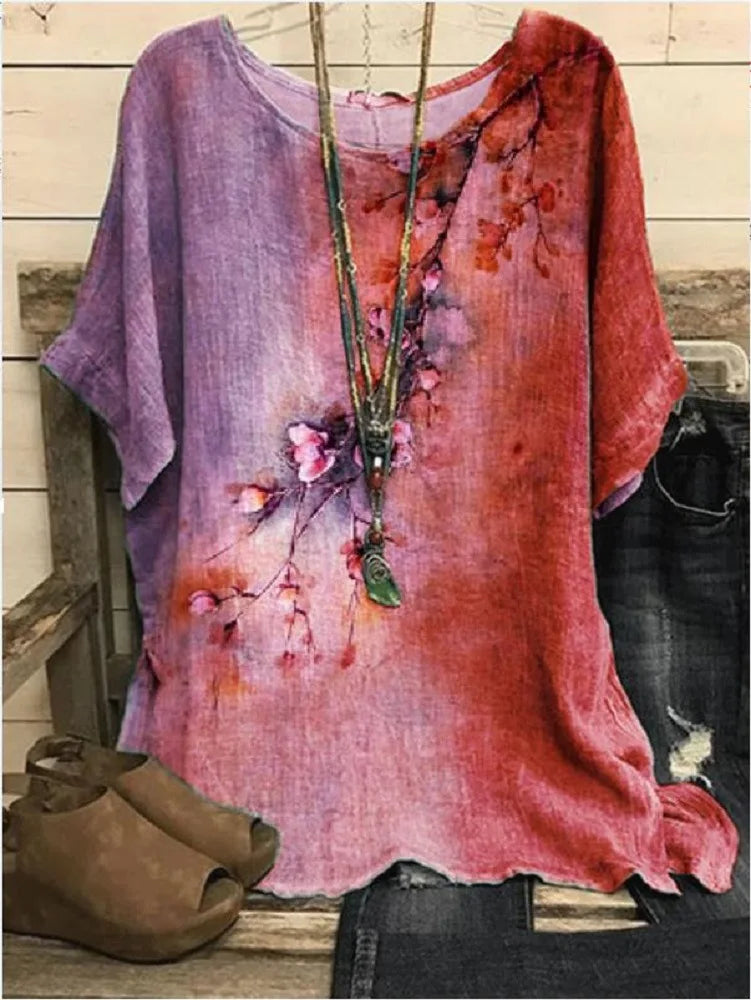 Classic Square-Neck Blouse