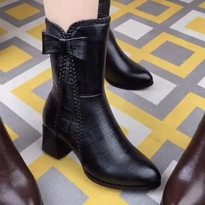 Comfortable Textured Boots
